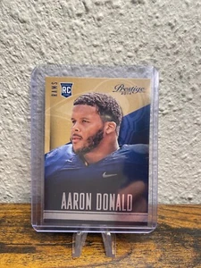 2014 Panini Prestige Aaron Donald Rookie Los Angeles Rams NFL Super Bowl DPOY - Bild 1 von 2