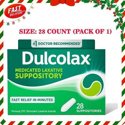 Supositorios laxantes estimulantes, 10 mg, 28 unidades, alivio efectivo del estreñimiento Foto 1 de 4