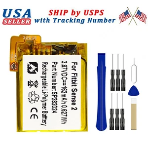 New Battery SP282024 FB-Sense2 For Fitbit Sense 2 Fitness Smartwatch FB521+TOOL - Picture 1 of 7
