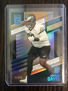2022 Panini Donruss Elite Jordan Davis RC /24 Die-Cut - Picture 1 of 2