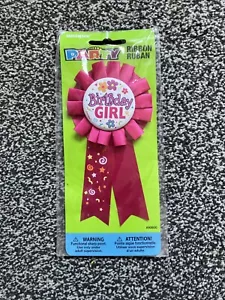 Children’s / Girls Pink Party Badge ‘Birthday Girl’ New In Pack - Picture 1 of 2