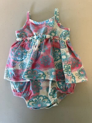 Babies R Us Baby Girls Size 3-6 Months Floral Sundress Romper  - Image 1 of 4