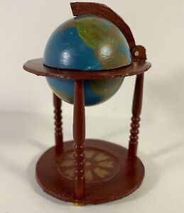 Globe Bar Dollhouse Miniature 1:12 Scale Charming Hand Made Cardboard Wood Plast