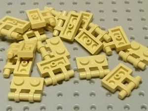 Lego Plate with Handle (stud-aligned bridges) 1x2 [2540] Beige Tan x16 - Imagen 1 de 6