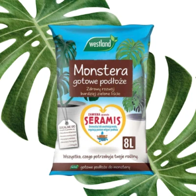 MARKENLOS Westland Monstera Substrat Blumenerde mit Seramis angereichert 8L für Growbox