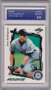 Alex Rodriguez AROD ROOKIE Baseball RC Card Score Graded GEM MINT 10 M's Yankees - Picture 1 of 1