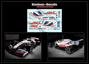Decalcomanie scala 1/32 per Policar Modern F1 - Haas VF21, Schumacher & Mazepin 2021 - Foto 1 di 8