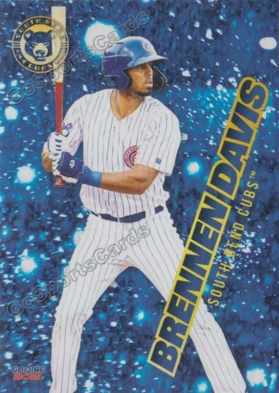 2021 South Bend Cubs Brennen Davis RC Rookie Chicago - Image 1 of 1