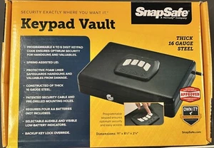Bóveda de teclado SnapSafe 75432, negro - Imagen 1 de 4