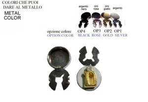 1 Piezas Cubre Botones 1 Inicial 1strass Col. Oro Esmaltado Blanco X Par Buy 2 - Imagen 1 de 5