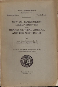 1907 New Noteworthy Spermatophytes Mexico Central America - Picture 1 of 1