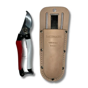 SaidiCo Professional Garden Pruner & Takumashii Leather Pruner Holster Combo Kit - Picture 1 of 6