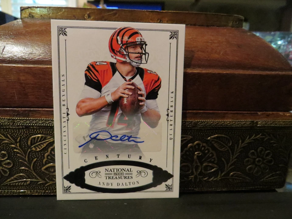 National Treasures Century Autograph Bengals Auto Andy Dalton 10/10  2012 - Image 1 of 4