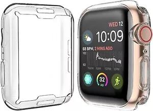 Julk 2-pack Transparent TPU Case For Apple Watch - Picture 1 of 9