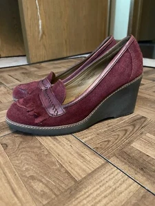 Naturalizer Wedge Loafer Wine size 10 - Picture 1 of 6