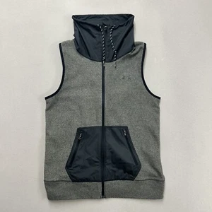 Under Armour Cold Gear Vest Women Size Medium Gray Fleece Survivor Hybrid - Picture 1 of 8