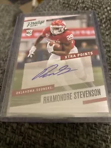 Rhamondre Stevenson 2021 Rookie Prestige Autograph Green Xtra Points Patriots - Picture 1 of 6