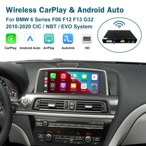 NEW Wireless CarPlay Andriod Auto Retrofit Kits For BMW 6 Series F06 F12 F13 G32 - Picture 1 of 10