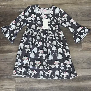 Pete + Lucy Dress Size 3T Long Sleeve Girls Toddler Poodle Dog New Boutique - Picture 1 of 12