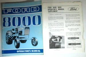 Ford 8000 Traktor Bediener Wartungsanleitung & Nachtrag ORIGINAL! SE-3096A - Bild 1 von 4