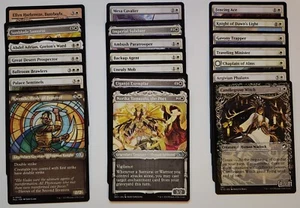 Set 21 Different White Humans Various sets Magic MTG Common/Uncommon - Picture 1 of 4