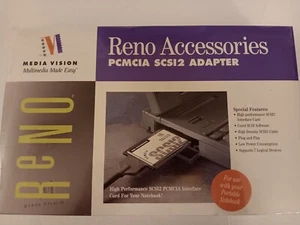 Media Vision Reno Accessories PCMCIA SCSI2 Adapter For Laptop / Notebook PC - Picture 1 of 6