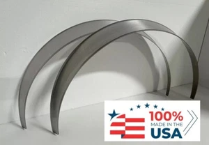 Universal Metal Fender Flares STYLE 1 TALL: 3" Wide, 2-piece set (hand-made) - Picture 1 of 7
