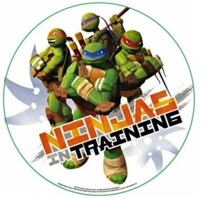 Cialda torta Tartarughe Ninja turtles in ostia o zucchero decorazione per torte - Foto 1 di 1