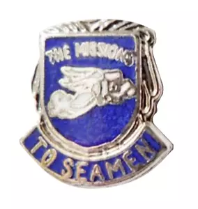 Merchant Navy Mission To Seafarers Pin Badge - Picture 1 of 3