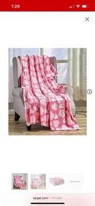 Love & Hearts Collection Ultra Plush & Comfy Throw Blanket (50" x 60") - Picture 1 of 3