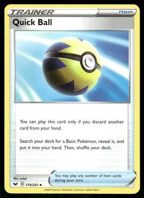 2020 Sword & Shield Quick Ball Uncommon #179 - Image 1 of 2