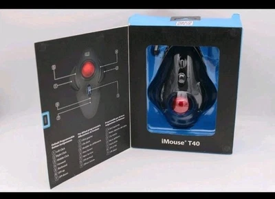 Adesso IMOUSE T40 Mouse 2.4GHz Wireless Ergonomic programable Desktop Trackball  - Image 1 of 4
