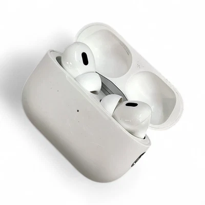 Apple AirPods Pro 2nd Generation with MagSafe Case USB-C White MTJV3LL/A - Image 1 of 3
