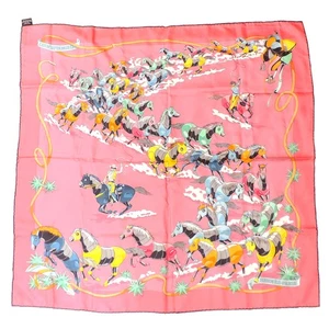 HERMES Carre 90 LES MUSTANGSI Scarf Silk 50203 - Picture 1 of 9