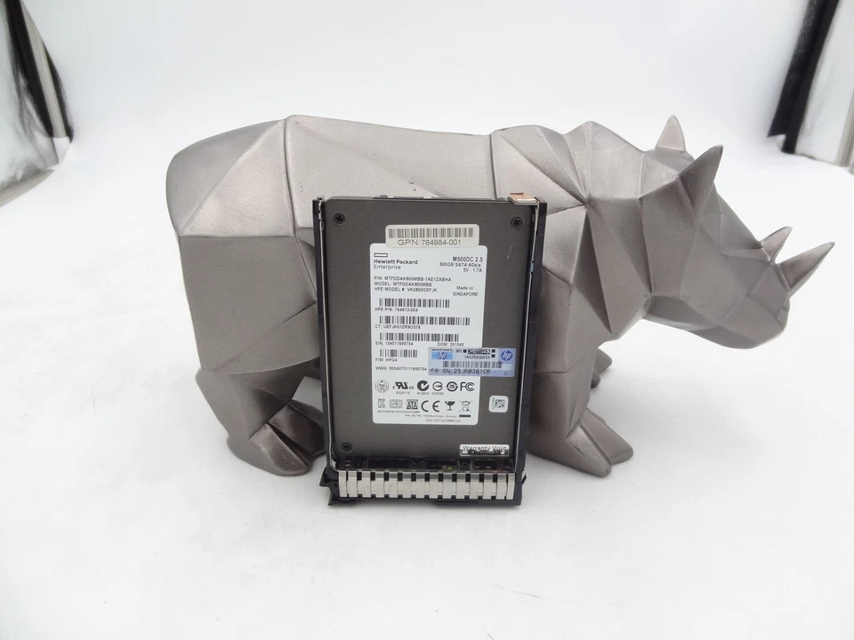 765016-001 HP 800GB 6G 2.5in SATA SC Enterprise SSSD 764929-B21 764984-001 - Image 1 of 1