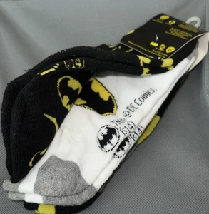 NWT-3PAIRS OF ADULT ANKLE SOCKS "BATMAN “ NEW SHOE SIZE ADULT 6-12 - Picture 1 of 3