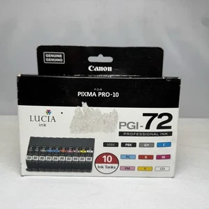 Canon Lucia PGI-72 10 Farben 10 Tintentanks Vorteilspack versiegelt - Bild 1 von 9