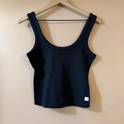 Vuori Womens Sunrise Crop Tank Top Black Size Small - Image 1 of 4