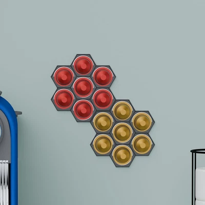 Soporte para cápsulas de café para cápsulas originales Nespresso paquete de 2 - tiene capacidad para 14 cápsulas, modular Foto 1 de 4