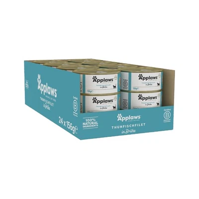 100 natürliches Premium-Nassfutter für Katzen, Thunfischfilet in Brühe - Pack... - Bild 1 von 4