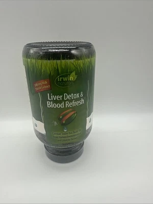 Irwin Naturals Desintoxicación del hígado y refresco de sangre potente limpieza herbal de todo el cuerpo y Foto 1 de 3