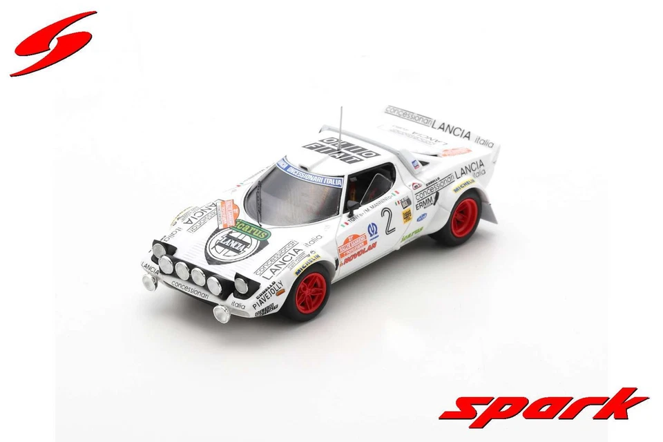Spark S9105 1/43 LANCIA STRATOS HF N.2 VINCITORE RALLY SANREMO 1979 Modello Auto