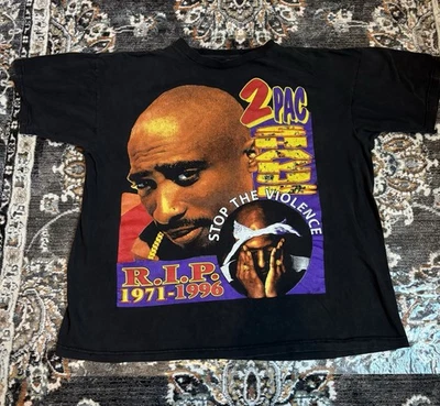 Camiseta Rara 2pac Shakur Memorial Stop The Violence Me Against The Wold Rap Foto 1 de 4