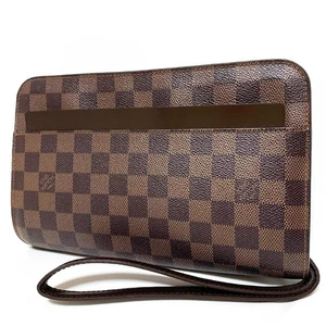 Louis Vuitton Damier Ebene Saint Louis Bag Clutch Used Excellent Condition - Picture 1 of 20