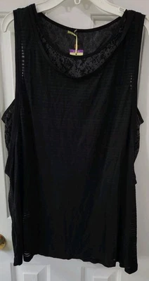 NOVA Regata Tamanho XXL Tangerine Active 2 em 1 Preta e Cobra Macia Atlética - Imagem 1 de 4