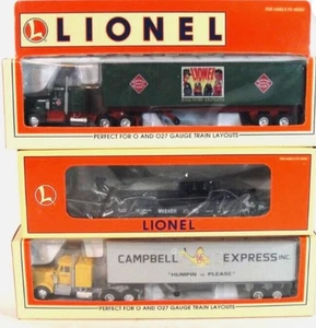 Lionel 6-52117 O St. Louis LRRC Wabash Flat Car w REA Tractor Trailer + Campbell - Bild 1 von 1