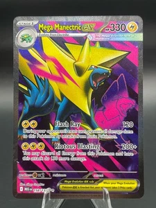 Mega Manectric ex Ultra Rare 158/132 Mega Evolution Pokemon TCG Near Mint Card - Picture 1 of 2