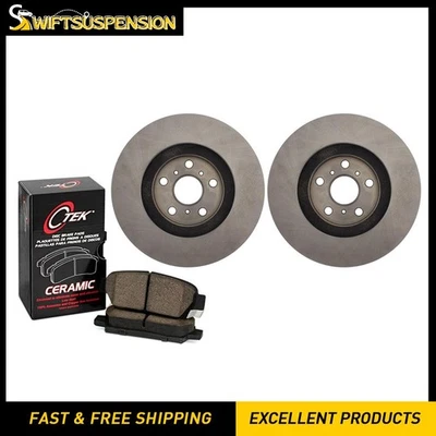 Juego de pastillas de freno de disco delanteras rotor de freno de disco C-Tek para Toyota Camry 1988-1991 Foto 1 de 4