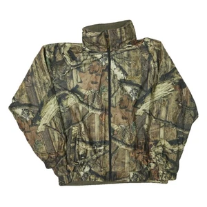 Chaqueta Para Hombre Verde Marrón Camuflaje Reversible Cremallera Mezcla Poliéster L Exterior - Imagen 1 de 6