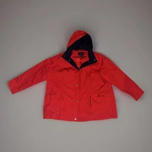 Mackintosh New England Damen roter Regenmantel Segeljacke Größe 2x mit Kapuze! - Bild 1 von 6